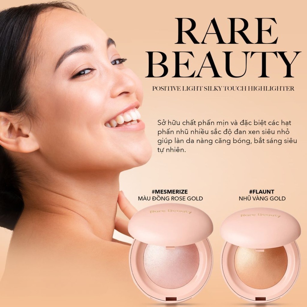 Phấn bắt sáng tạo khối Rare Beauty Positive Light Silky Touch Highlighter 2.8g chính hãng