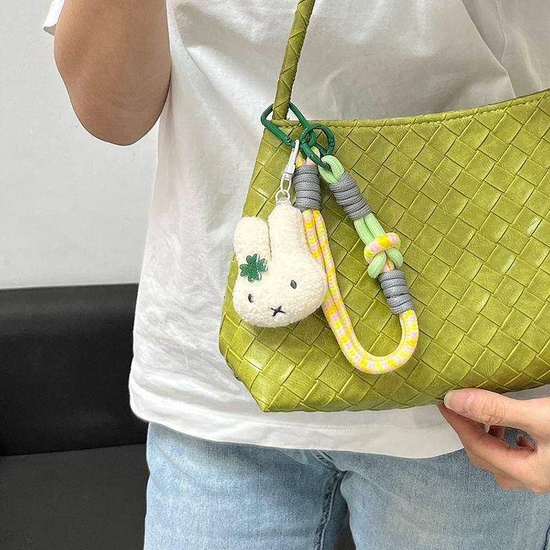 Miffy Rabbit Doll Pendant Keychain Lanyard Student Schoolbag Pendant Miffy Rabbit Doll Pendant Keych