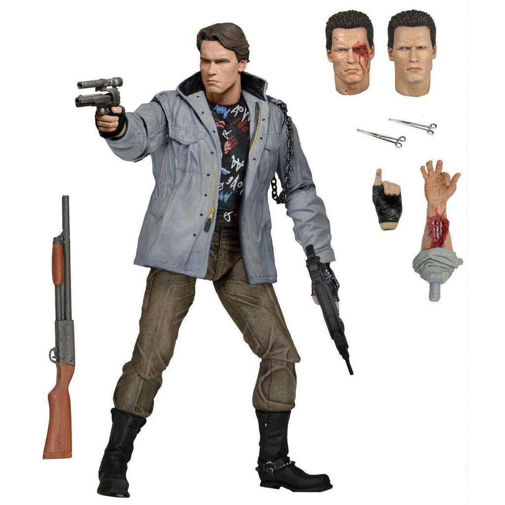 [Sẵn sàng] NECA Terminator T800 Battle Damage 1 / 12 Nhân vật hành động Hình Nhãn vàng Phiên bản chí