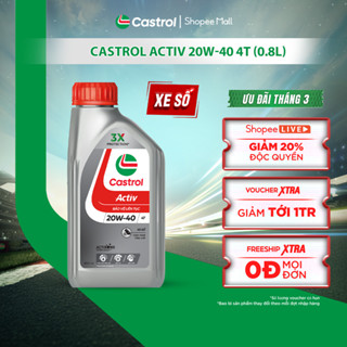 Dầu nhớt xe số Castrol ACTIV 20W-40 4T (0.8L)