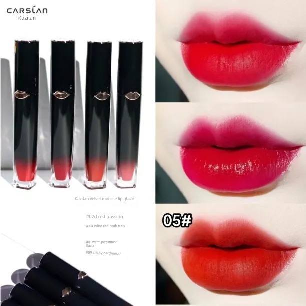Caslan Lip Gloss Mới Matte Orange Red White Lipstick Premium Lipstick Chính Thức Authentic Bán Chạy