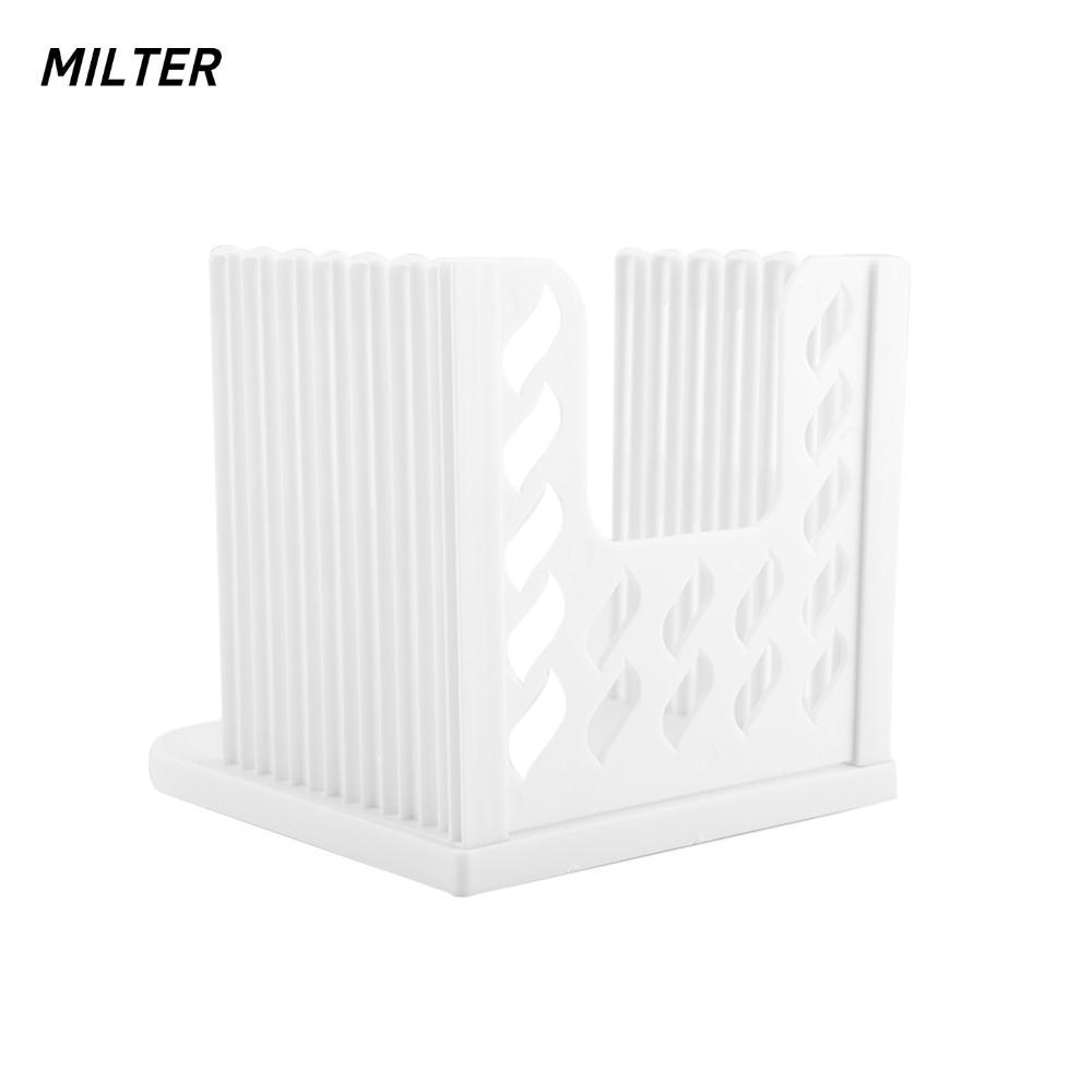 Máy cắt bánh mì nướng MILTER, Hướng dẫn cắt bánh mì bằng nhựa đều, Dụng cụ nhà bếp Bền có thể gập lại Dễ dàng lắp ráp Máy thái bánh mì nướng