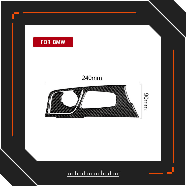 Thích hợp cho BMW / BMW18 Phong Cách 5 Series G38 Sợi Carbon Gear Panel Bộ 2 Món Trang Trí Nội Thất 
