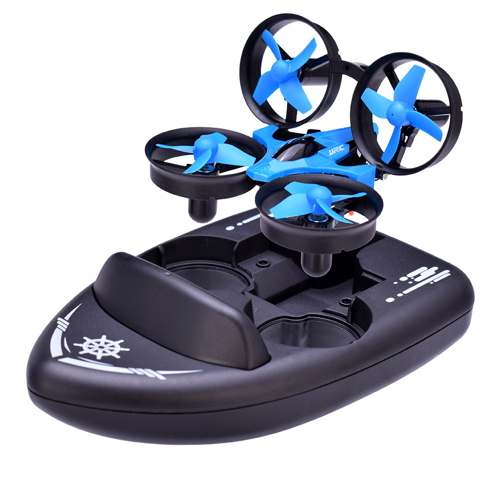 JJRC RC Đồ Chơi H36F 2.4G Xe Drone Thuyền JJRC 3in1 Đồ Chơi Điều Khiển Từ Xa Với 3D Lật Đầu