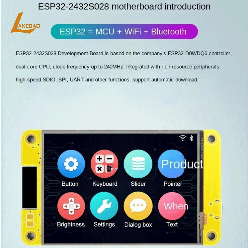 [LAKEBAO] Bảng phát triển ESP32 Mô-đun TFT LCD cảm ứng 2,4 Inch Độ phân giải 240x320 WIFI LVGL GUI c