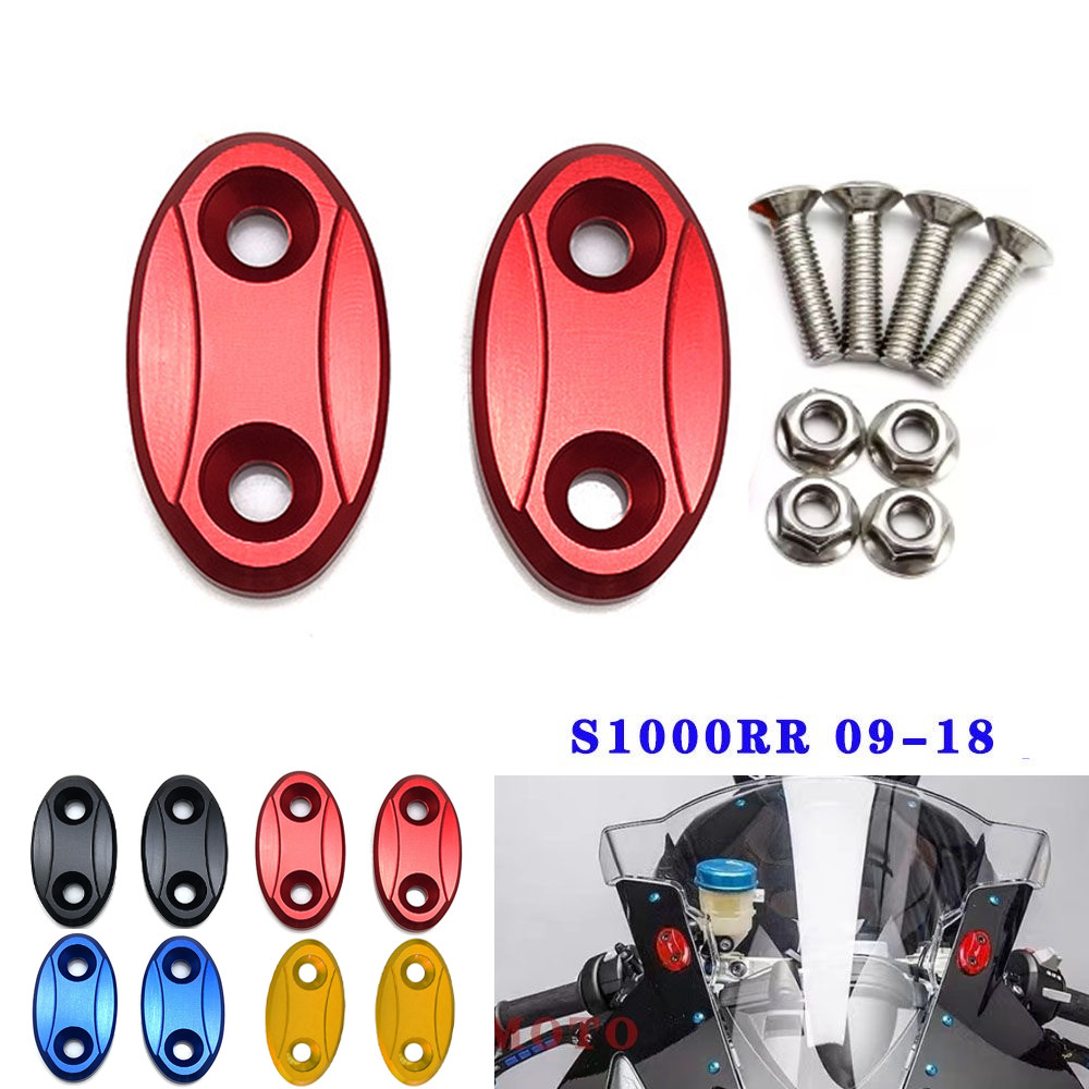 S 1000 RR 09-18 Xe Máy CNC Kính Chắn Gió Gương Chiếu Hậu Lỗ Dành Cho Xe BMW S1000RR S 1000RR 2009-20