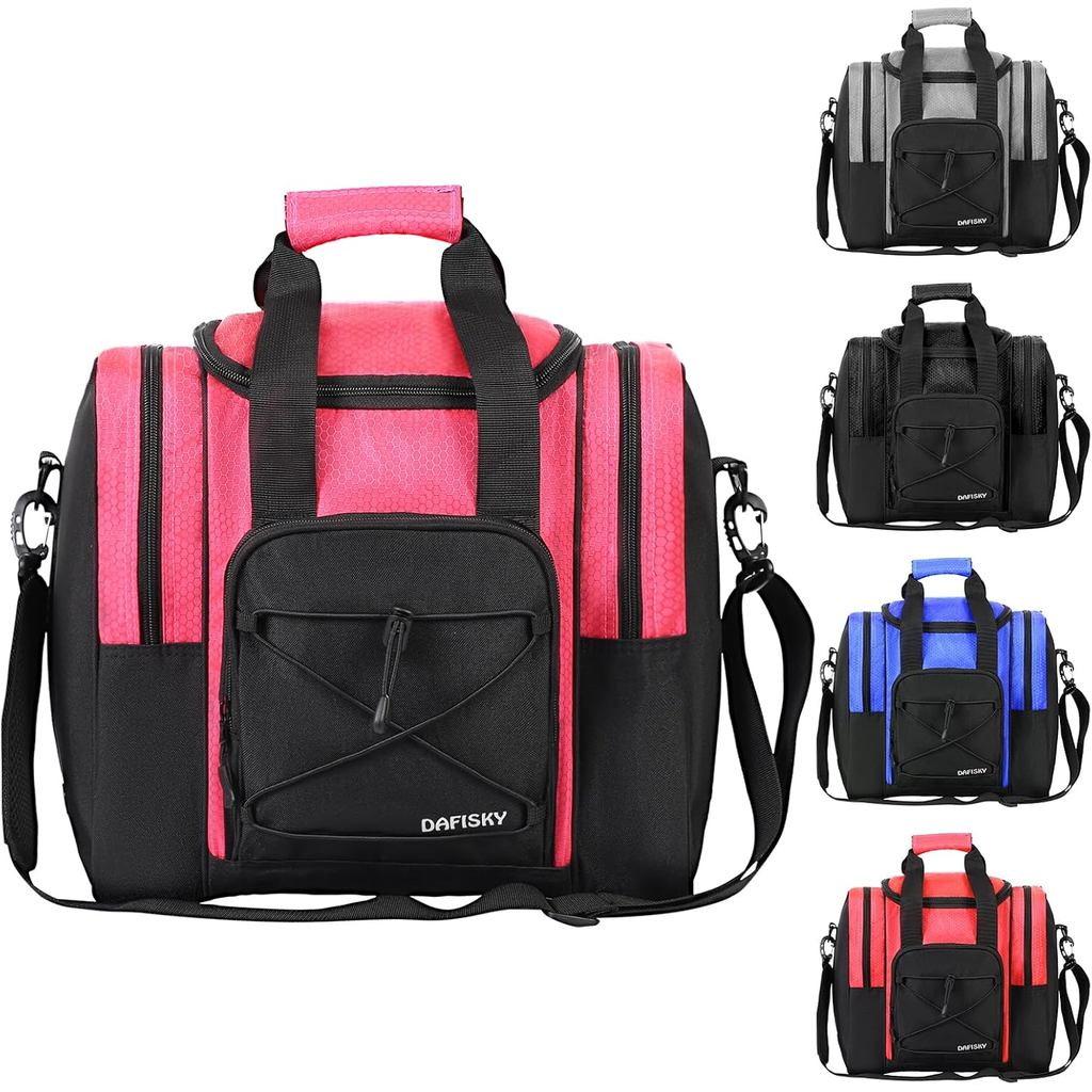 Túi Bowling Tote Cho 1 Bóng và Giày, Có Giá Đỡ Đệm, Phù Hợp Với Giày Bowling Nam/Nữ Lớn Nhất Size 14