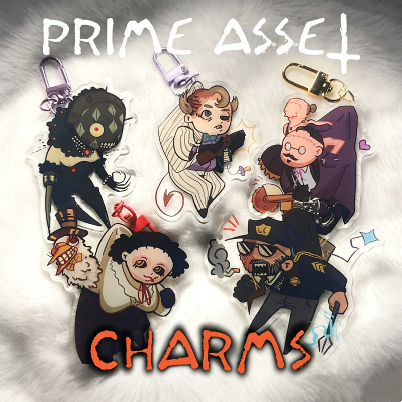 Reagents Only" Horror Collection | Glitched Test Subject Acrylic Keychain | Co-op Survival Game Aest