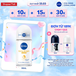 Lăn Khử Mùi Nữ NIVEA Dưỡng Sáng | Mờ Thâm | Se Khít Lỗ Chân Lông (50 ml) - 81644