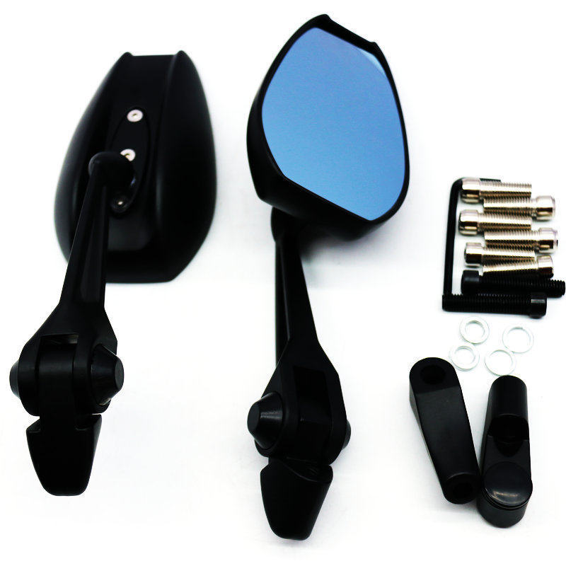 Thích hợp cho gương chiếu hậu sửa đổi bê xe điện Số 9 Extreme Core Motorcycle Universal Blue Mirror 
