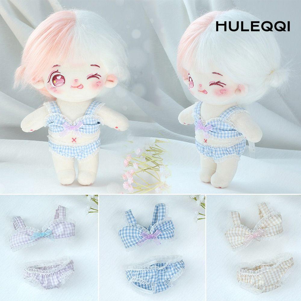 HULEQI 20cm Búp Bê Bikini 4 Màu Búp Bê Quần Áo Cotton Ngủ Quần Áo Búp Bê Bơi Quần Áo