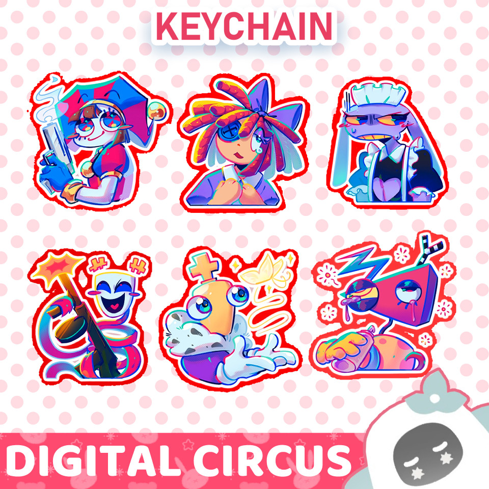 Ganci / Gantungan Kunci Akrilik DIGITAL CIRCUS 3