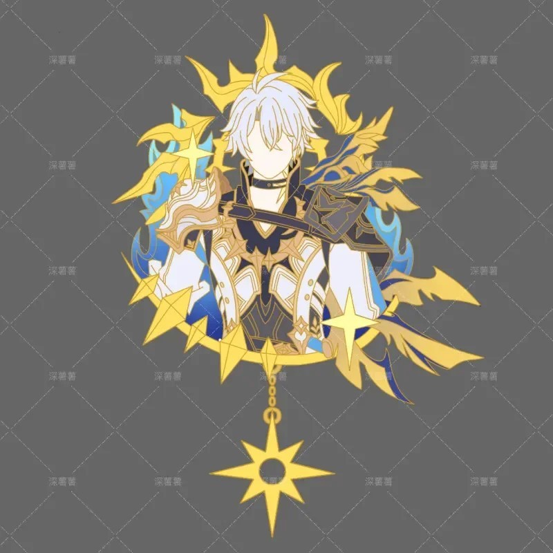 Huy Hiệu Kim Loại Phainon Honkai Star Rail Ghim Cài Áo Badge Anime Game HSR Phụ Kiện Cosplay Trang T
