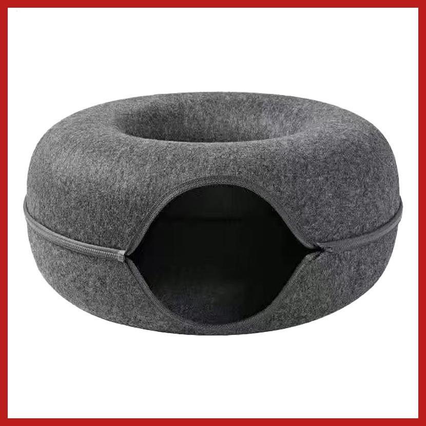 Giường Cho Mèo Đường Hầm Chống Trầy Xước Giường Mèo Tròn Có Thể Tháo Rời Đường Hầm Donut Mèo Có Thể 