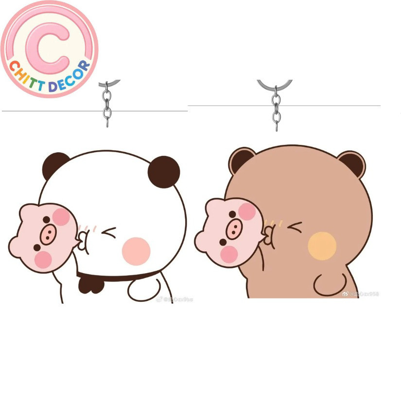 Móc khoá cuople Dudu & Bubu dễ thương