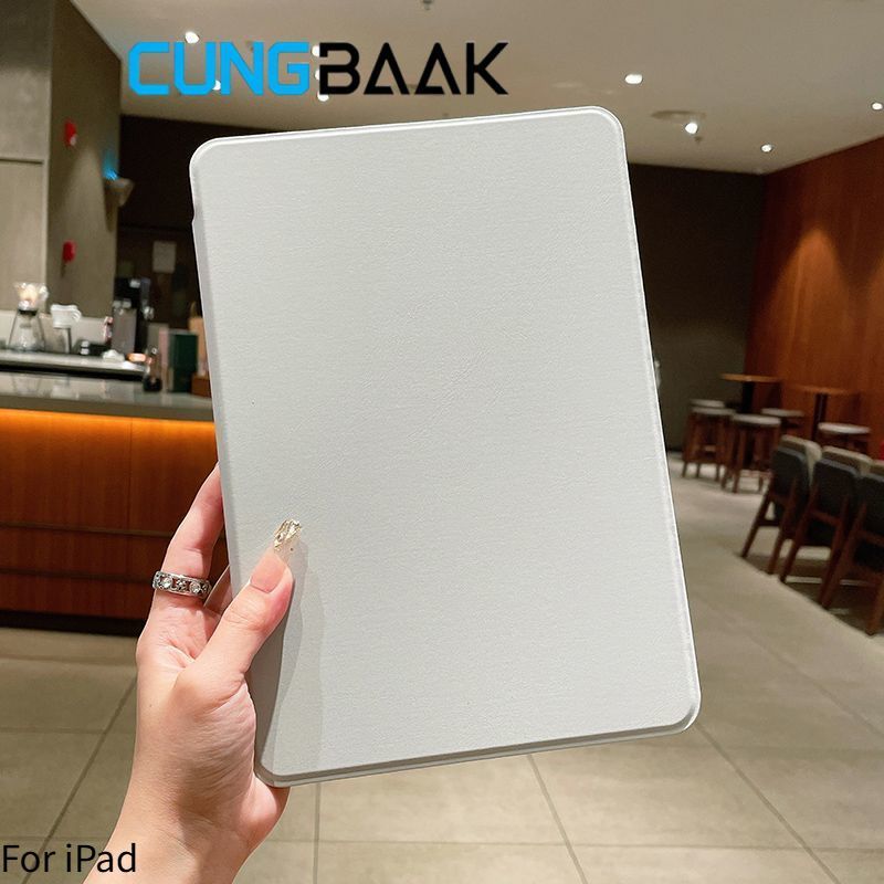 CUNGBAAK Xoay 360 độ Logo Lộ Ốp Lưng Cho iPad Air M2 iPad 9.7 10.2 Air M1 M2 M3 M4 Mini 6 7 Pro M1 M