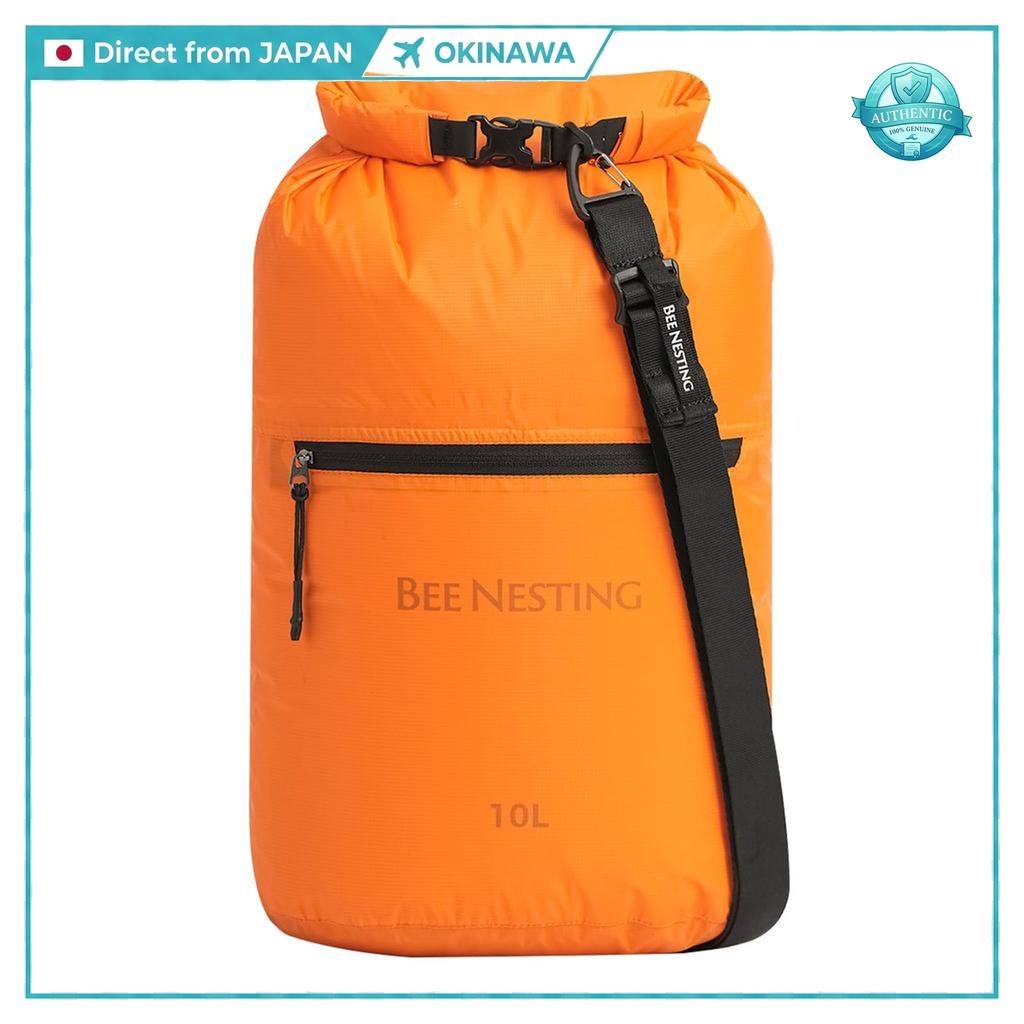 "Bee Nesting 10L Waterproof Dry Bag - Ultra-Lightweight, 3-Layer Storage, 2-Way Staff Bag for Gym, S