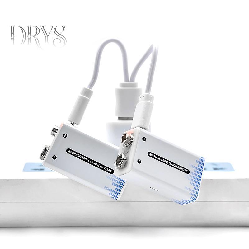 (TFT) Pin 9V Pin 9V li-ion Type-C Pin 9V lithium Cho Đồng Hồ Micro Đồ Chơi Cáp Sạc USB MỚI