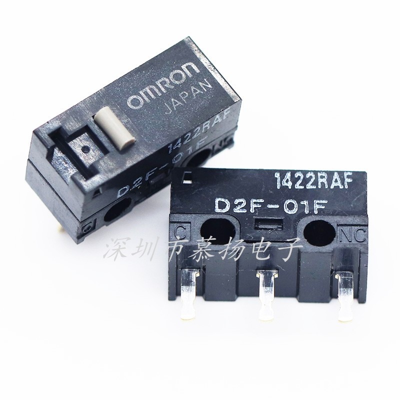 Omron Hành Trình Micro Switch D2F-01F Chuột Hành Trình Nút Công Tắc Micro Razer Logitech