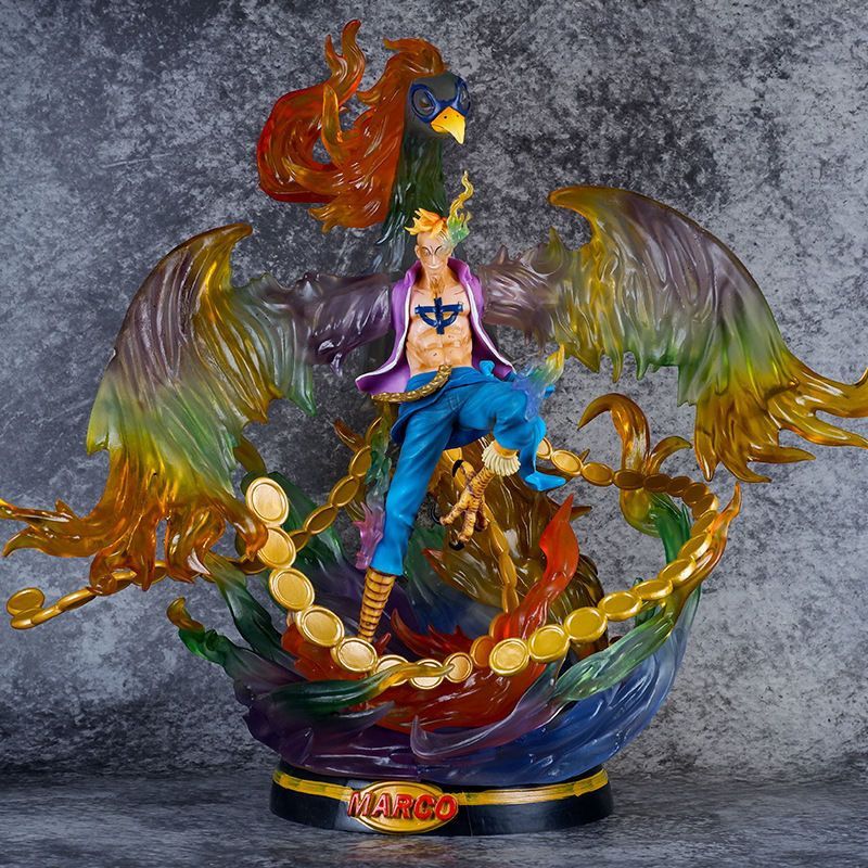Anime Mô Hình Một Mảnh Ngọc Trai Đen Hình Eudemons Kích Thước Lớn Tượng Phượng Hoàng Marco Đồ Trang 