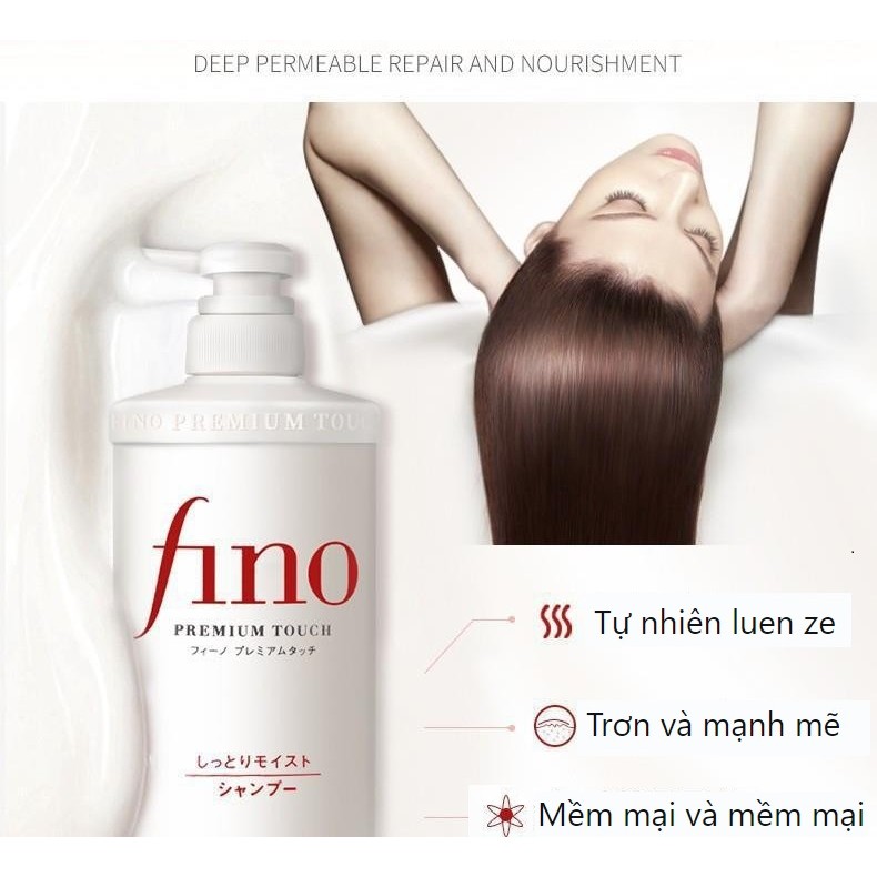 Nhật Bản Fino Fino Dầu Xả Dầu Xả Mặt nạ Tóc Tinh Chất Phức Hợp Nuôi Dưỡng Mềm Sửa Chữa Kiểm Soát Dầu