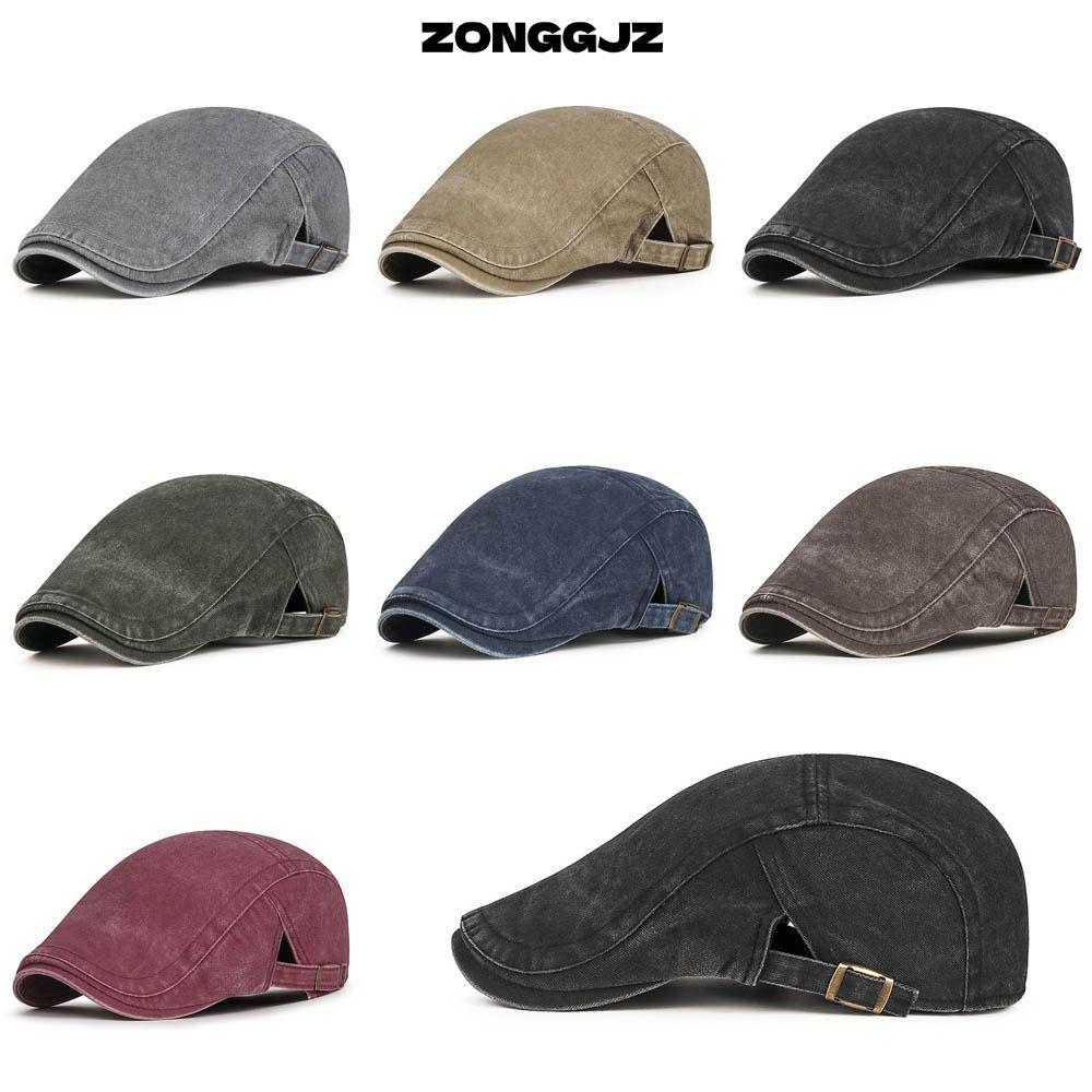 Mũ nồi denim và mũ newsboy cottonadjustable, phong cách classic dành cho nữ