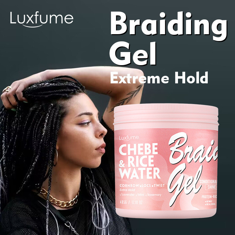 Gel Braid Gel Dưỡng Ẩm Bóng Bím Tạo Kiểu Sáp Bẩn Braid Gel Xoắn gel485g [SRY]