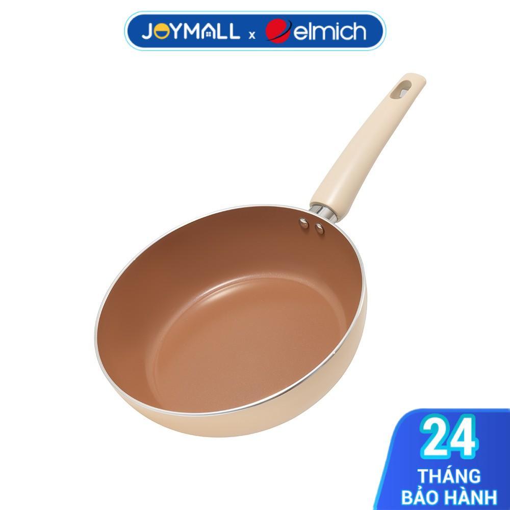 Chảo Chống Dính Ceramic Elmich Mocha EL5991MC Size 20,24,26cm, Hàng Chính Hãng - JoyMall