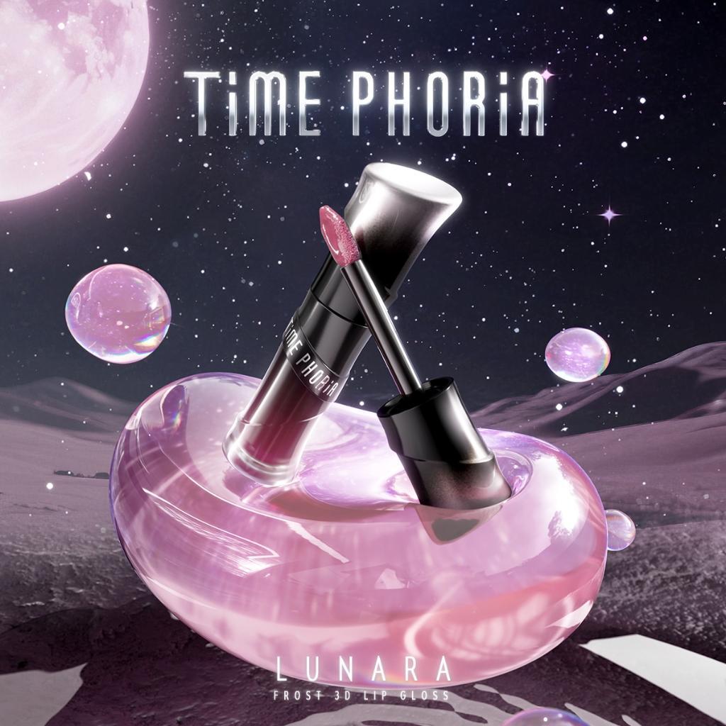 TIME PHORIA- [Ra mắt mới] Lunara Frost 3D Plump 24H Độ ẩm Bóng ngay lập tức Son bóng