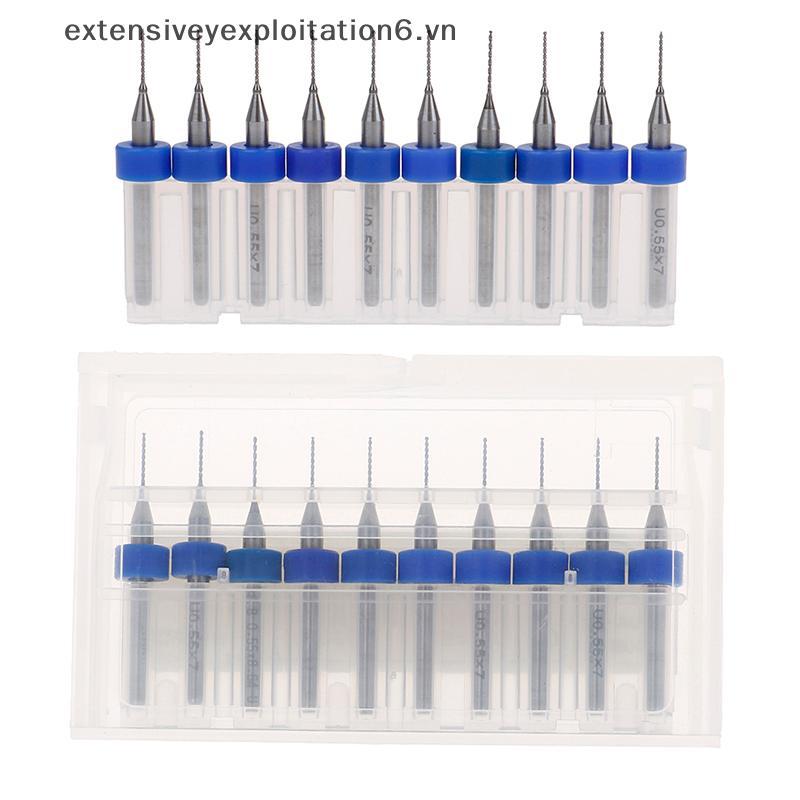 # expen # 10 Cái / bộ PCB in bảng mạch cacbua CNC micro khoan bit.