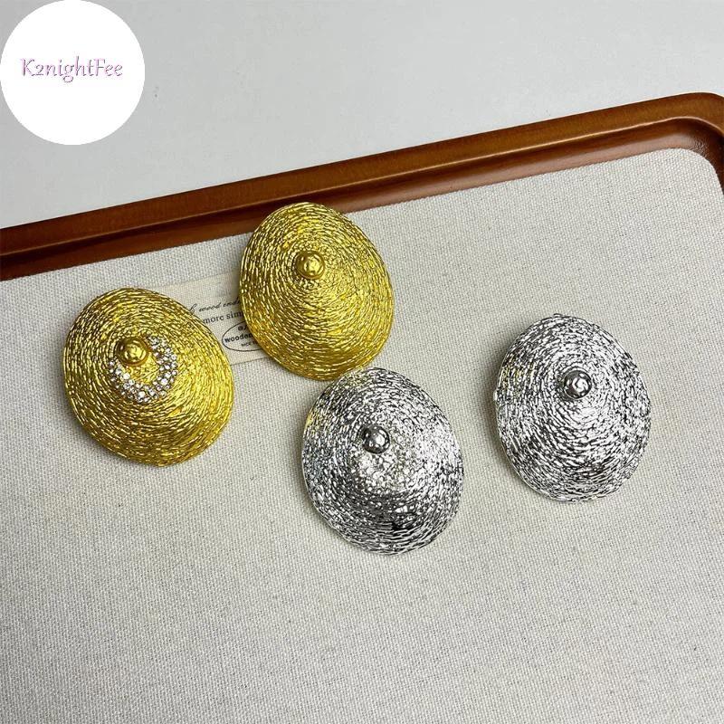 K2nightFee Baroque Phong Cách Kim Loại Hình Bầu Cụp Earings và Ring Set - Thời Trang Phụ Kiện