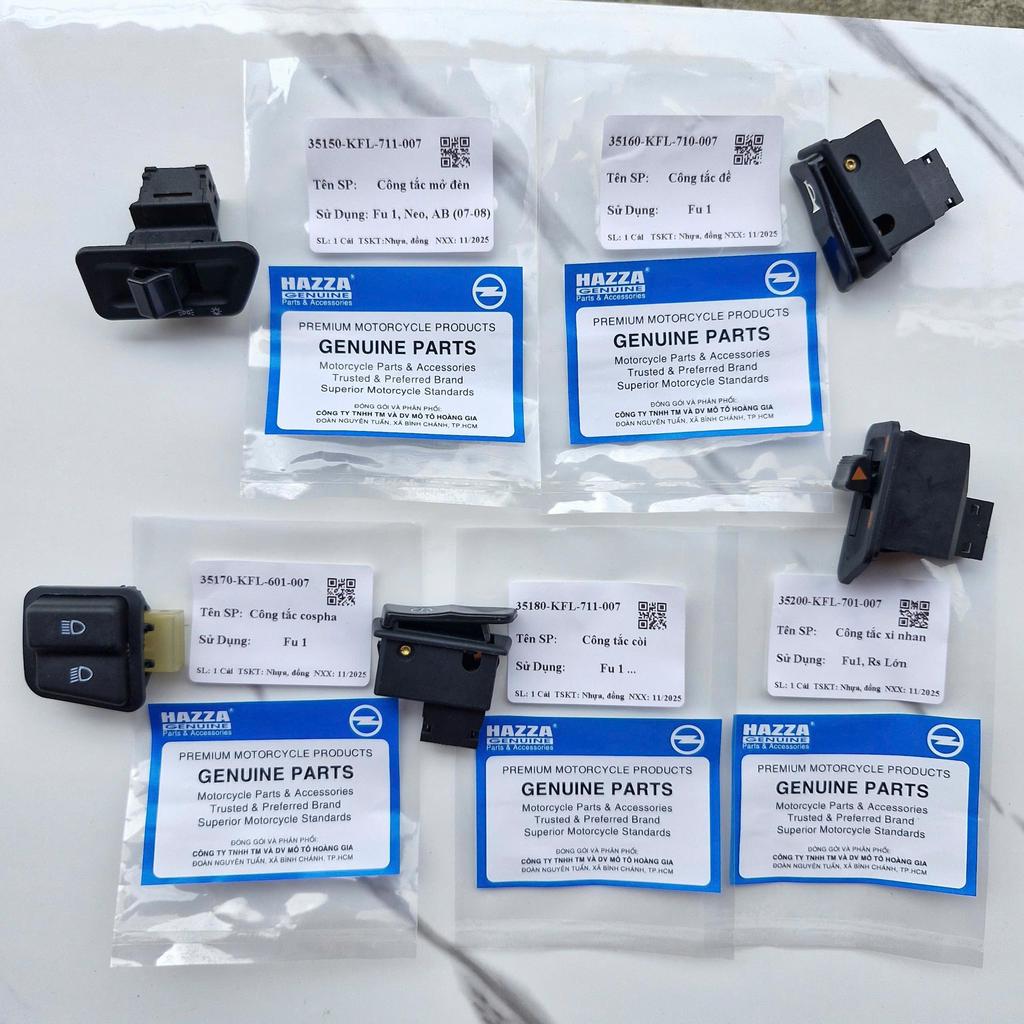 Bộ Nút Công Tắc HAZZA Dành Cho Dòng Xe Fu 1 ,Lead 110, SH cũ, PS, Atila – HAZZA Chính Hãng, Tương Th