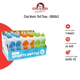 Chai nước thể thao viền cao su uncle bills ob0063
