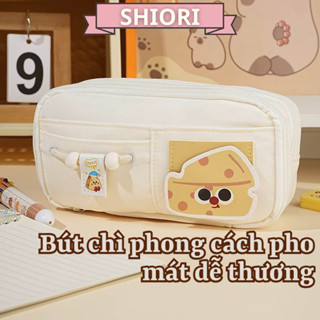 Bóp Đựng Bút SHIORI Dễ Thương Mới Dành Cho Học Sinh, Nhiều Ngăn, Chống Thấm Nước và Bẩn
