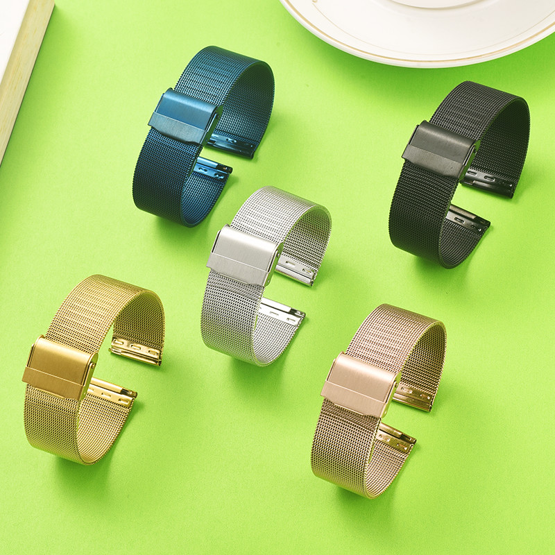 Dây thép phát hành nhanh Thích hợp cho dw Tissot CK Apple Watch Dây đeo nam nữ Kim loại siêu mỏng Mi