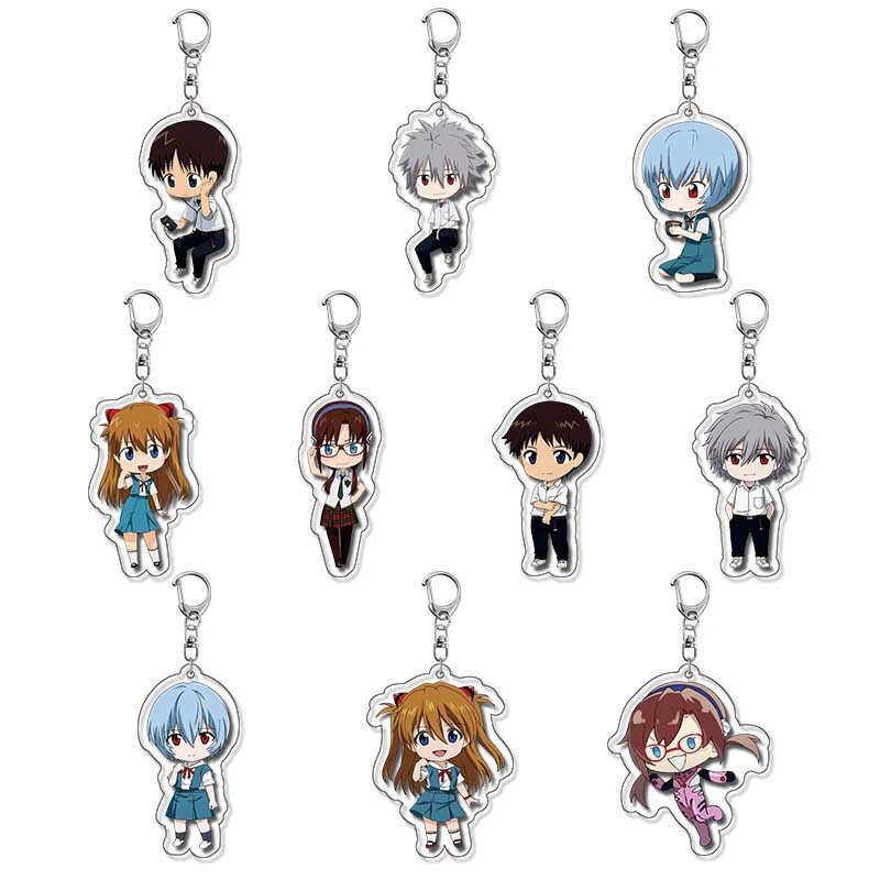 Nagisa Kaworu Anime Keychain Animation Derivatives Eva Toy Figures Woman Cartoon Action