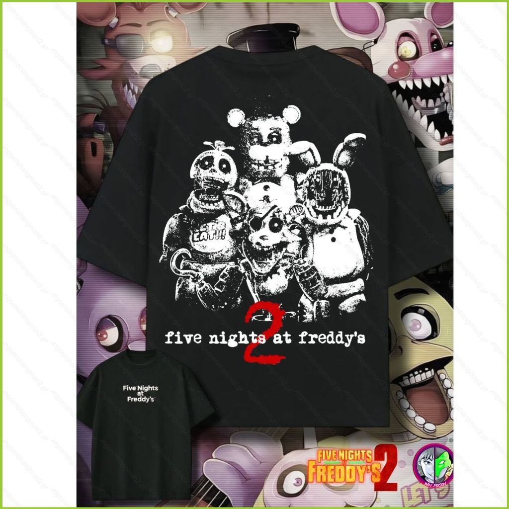 Áo thun Cotton Five Nights at Freddy's, phù hợp mùa hè