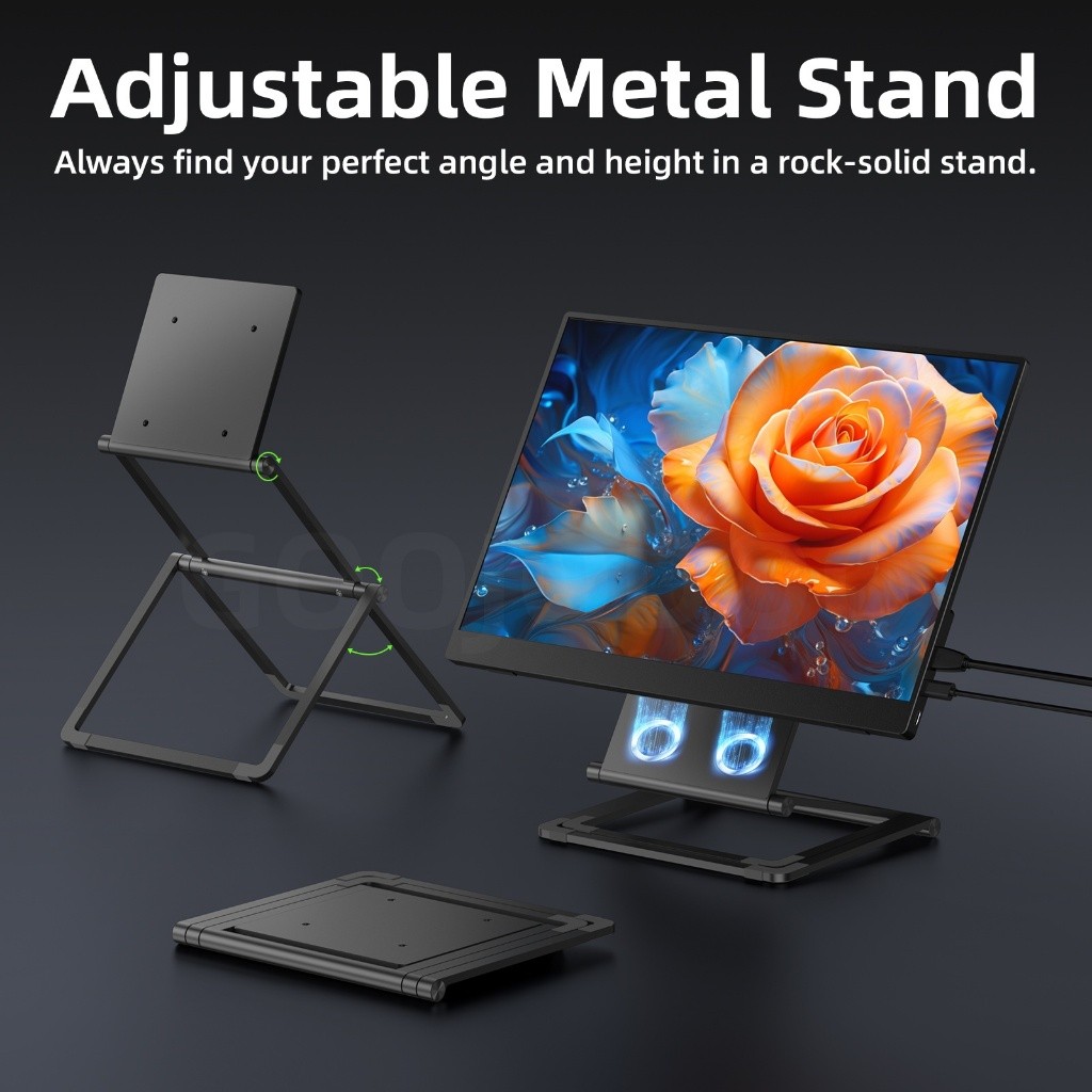 Màn hình mở rộng di động GOOJODOQ độ phân giải 2.5K, tốc độ làm mới cao 120Hz, kèm chân đế từ tính Gam màu sRGB 100% | BigBuy360 - bigbuy360.vn
