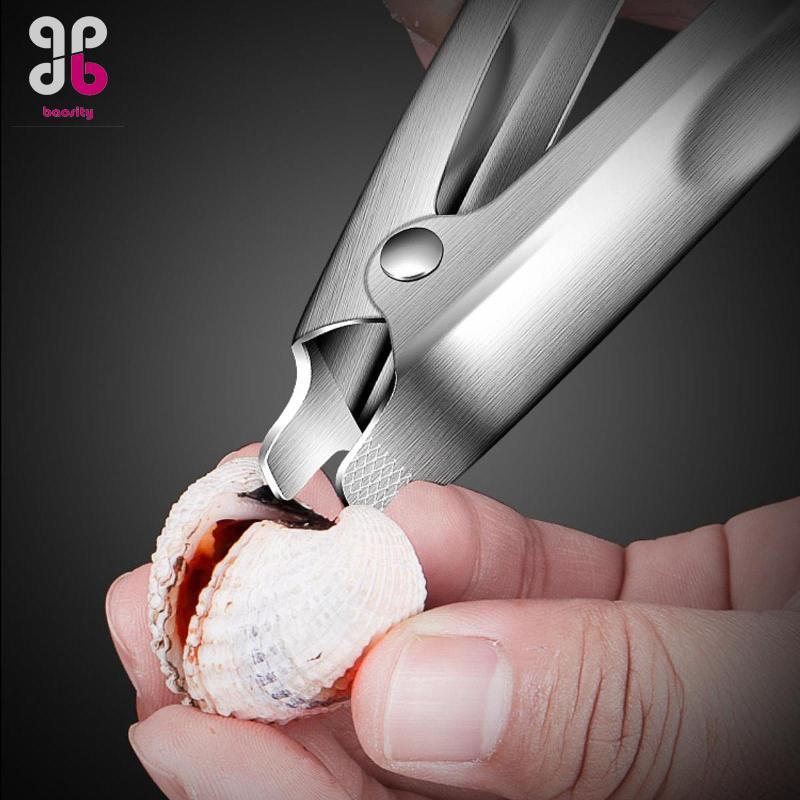 [Baosity] Dụng cụ mở Clam Tự động phục hồi Dụng cụ nhà bếp Kẹp hải sản thực tế đa năng cho hải sản C