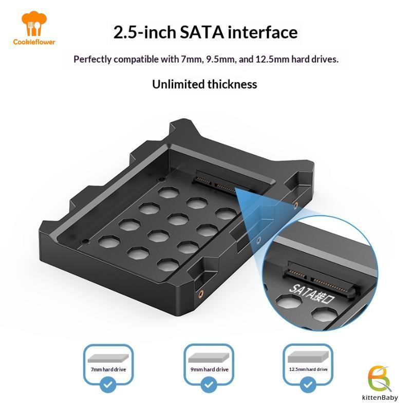 [Kitten-t] Bộ chuyển đổi ổ cứng SATA 2,5 đến 3,5 Inch, Vỏ bọc, SSD Braet & Tủ NAS PC Ổ đĩa quang Bay