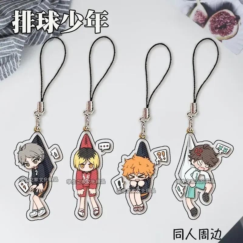 Anime Haikyuu Shoyo Hinata Yu Nishinoya Cosplay Phone Charm Cute  Ambitus Gift