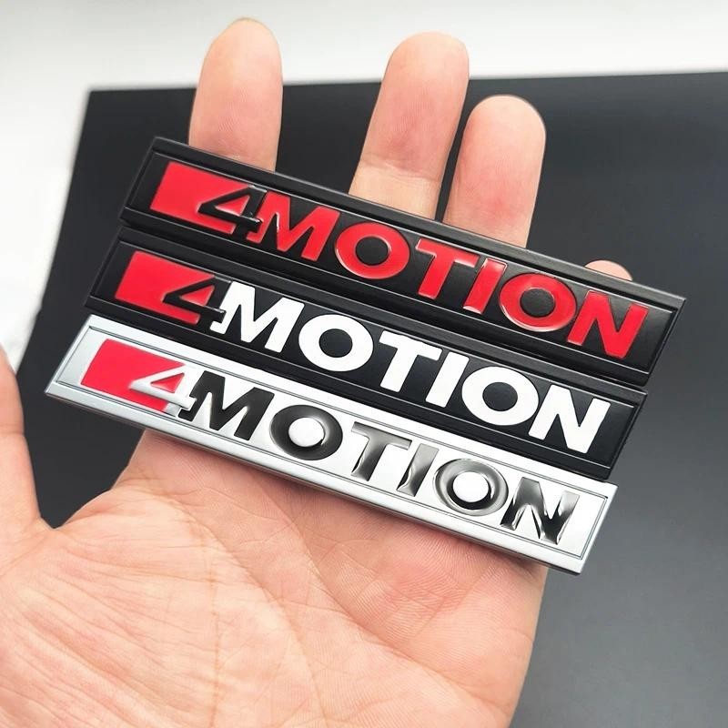 3D Kim Loại Xe Phía Sau Lưới Tản Nhiệt Logo 4 Chuyển Động Huy Hiệu 4motion Biểu Tượng Cho VW Tiguan 