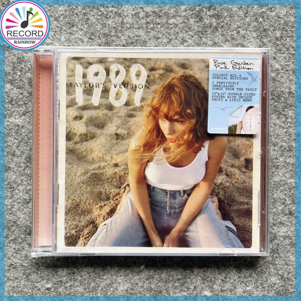 Taylor Swift 1989 Taylor's Version Rose Garden Pink Poster Edition  Original CD Album [Sealed] Brand