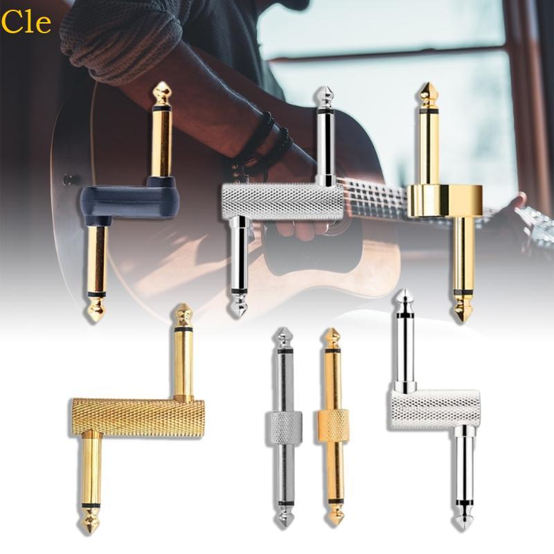 Cle 4 Chiếc Guitar Bàn Đạp Kết Nối Khớp Nối Nam Đến Nam Offset Phích Cắm Adapter