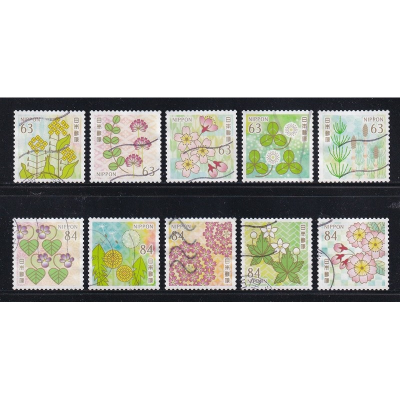 Bộ 10 Tem Bưu Chính Nhật Bản - Chào Xuân | Japan - Spring Greetings 63 & 84yen 2024 G346-347 (10) | 