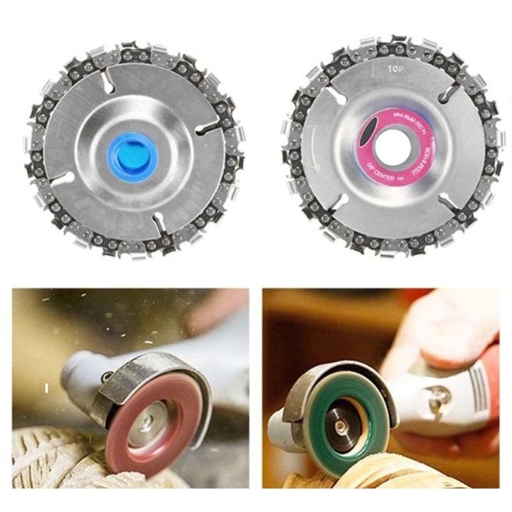 Bộ đĩa cưa xích ĐĨA CƯA XÍCH GẮN MÁY MÀI CẦM TAY lưỡi cưa xích gắn máy mài 22 răng