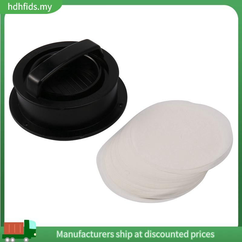 Burger Press Patty Nhồi Bông Burger Maker với 120 Chiếc Giấy Burger Thanh Trượt Chống Dính Thịt Bò B