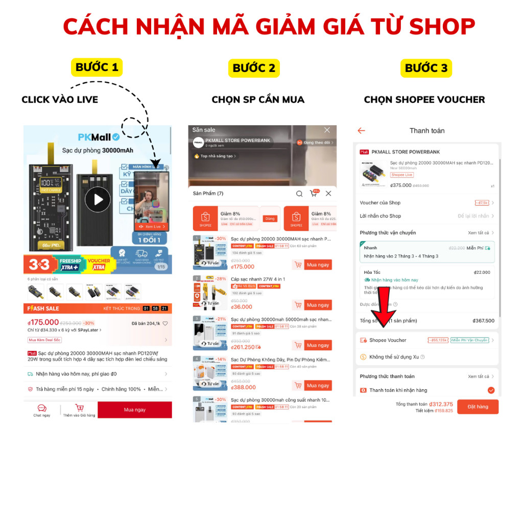 [HÀ NỘI ĐẶT TẠI ĐÂY] Sạc Dự Phòng Trong Suốt 30000 Với 2 Cổng Sạc Nhanh 22.5w và 20W Kèm 4 Đầu Sạc Màn Hình LED | BigBuy360 - bigbuy360.vn