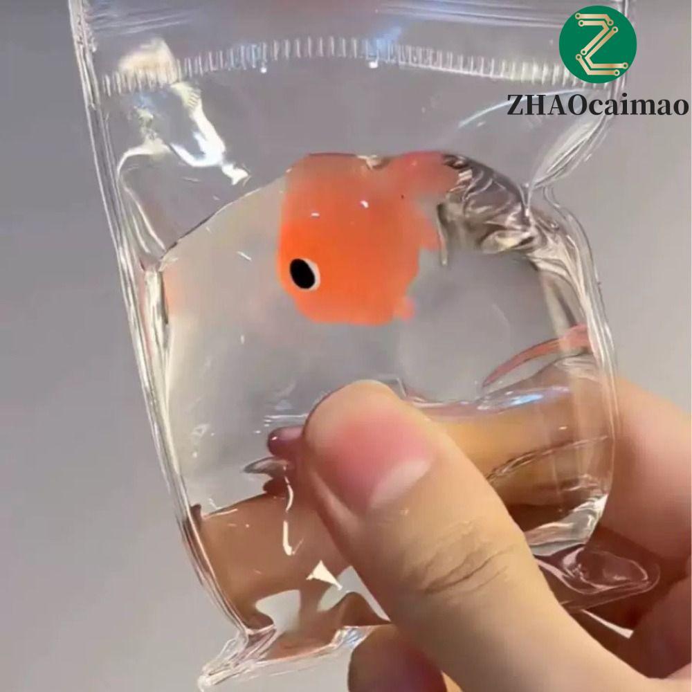 ZHAOcaimao Đồ chơi bóp cá vàng ZHAOCAIMAO, Mô phỏng Osmanthus Goldfish Osmanthus Cake Đồ chơi phục h