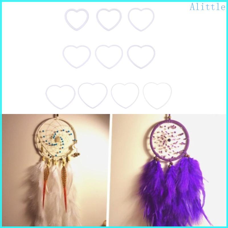 Alia Hình Trái Tim Dreamcatcher DIY Phụ Kiện Cho Windchimes Trang Sức Handmade